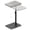 Light Gray-11.8*15.7 in-Standard, variant on Brown 15.7*19.7 in Standard TV Tray C-Shaped Adjustable Height Swivel Side Table