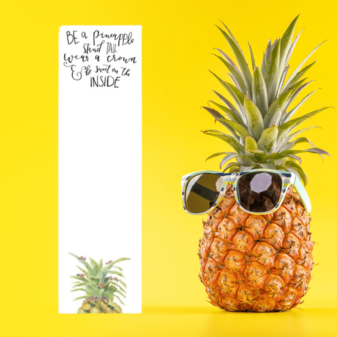 PBK Tropical Pineapple Magnetic List Paper Notepad