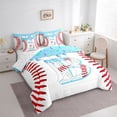 thumbnail image 2 of Manfei Sport Baseball Twin Bedding Sets 7-Piece,Letter Monogrammed B Bedding Comforter Set, 2 of 7