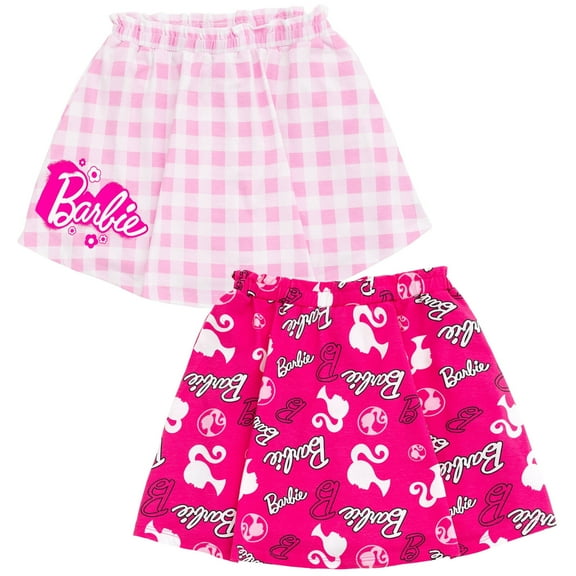 Barbie Toddler Girls 2 Pack Skorts Logo Pink 3T
