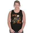 thumbnail image 4 of Biker Betty Boop Flaming Motorcycle Tank Top Tee Shirt Women Brisco Brands S, 4 of 5