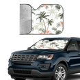thumbnail image 4 of Disketp Windshield Sun Shade, Car Sun Shade For Front Window Vintage Palm Trees Sunshades Sun Visor Protector Blocks Uv Rays Foldable, 4 of 9