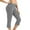 Gray, variant on under $5 JINMGG Full Pants for Women Summer Women's Knee Length Leggings High Waisted Yoga Workout Exercise Capris for Casual Summer with Pockets