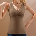 thumbnail image 4 of DuoJiaJ Womens Cotton Thermal Lined Underwear Tank Top Warm Base Layer Vest Yellow XL, 4 of 5