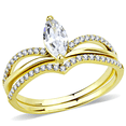 thumbnail image 5 of Women's Gold Princess Crown Engagement Ring with AAA Cubic Zirconia - Size 8, 5 of 5
