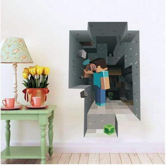 Wall Decal Cartoon Character 3D Game Sticker Kid Room Decor Bedroom Poster Mural Wallpaper For Christmas/Birthday Gift