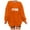 A Orange, variant on Womens Oversized Hoodies Ndbuld Women's Printed Off Shoulder Hoodless Sweatshirt With Round Neck And Long Sleeved Top Coffee 2XL