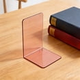 thumbnail image 5 of Bookends, Book Stand, Desktop Organizer, Clear Acrylic Book Holder for Desk Shelf, Modern Sturdy Design, 5 of 6