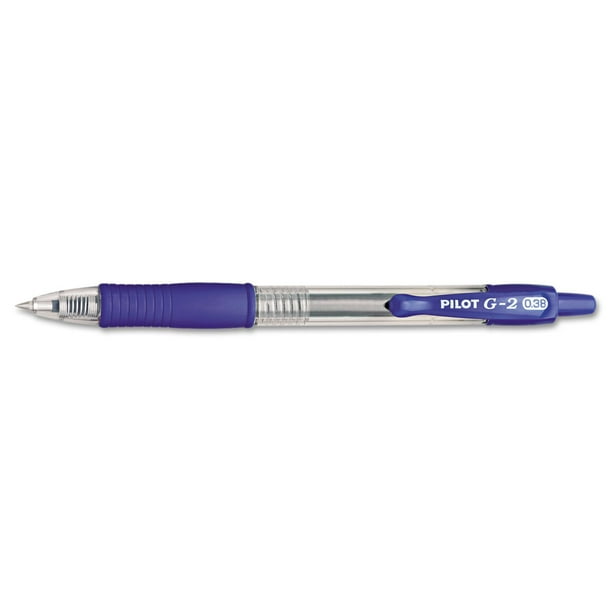 Bolígrafos de gel PILOT G2 Premium, ultrafinos, 0,38 mm, azul, 12 unidades