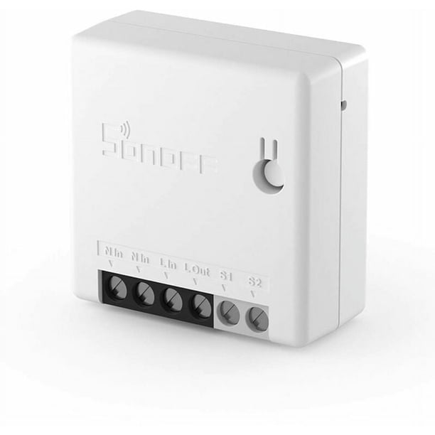 Mini interruptor inteligente de 2 vías ZigBee, interruptor de luz compatible con Alexa SmartThings Hub, Google Home ZigBee 3.0 Gateway Hub, dispositivo certificado para humanos de 10 A/2200 W
