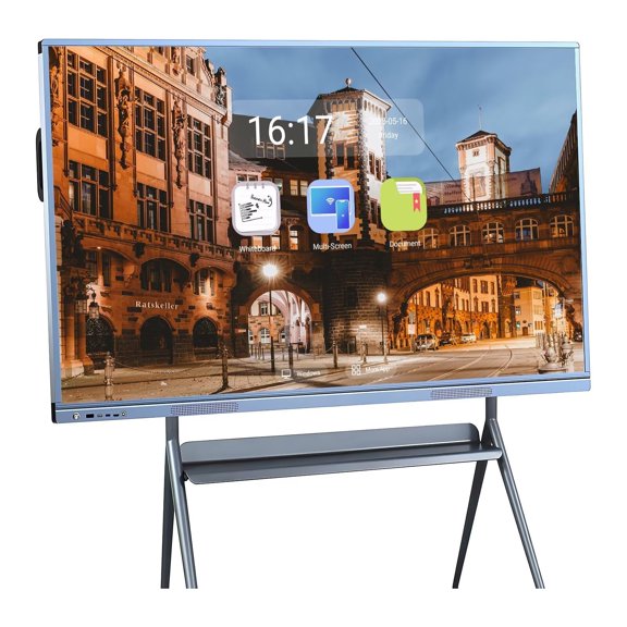 BELNET Smart TVs 55'' 4K UHD Interactive Whiteboard, All in One Smartboard for Office, Digital Smart Whiteboard Built in Dual System for Classroom