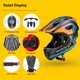 thumbnail image 5 of Casco de bicicleta ROCK BROS para niños pequeños, de cara completa, desmontable, 5 of 6