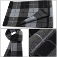 thumbnail image 5 of Bufanda con flecos a cuadros Bufanda larga de algodón suave para hombre, 5 of 5