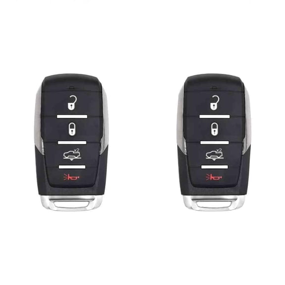 Replacement Smart Key Fob for RAM 1500 Big Horn 2020 FCC OHT-4882056 OHT4882056 Part Number 68584152 68584152AA Pack of 2