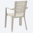 thumbnail image 4 of Set 6 Sillas Plásticas Apariciencia Madera con Brazos Apilables Interior Exterior RIMAX, 4 of 7