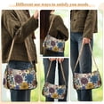 thumbnail image 4 of FORMRS Womens Shoulder Bag with Chain Strap Clutch Purse Cute Tote Handbag, Blue Flowers, 4 of 7