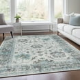 thumbnail image 5 of Dalyn Rugs Machine Washable Indoor/Outdoor Chantille Teal 5' x 7'6" Rug, 5 of 9