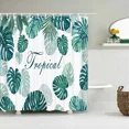 thumbnail image 3 of 3d Printed Green Tropical Plants Shower Curtains Bathroom Waterproof Polyester Leaves Bath Curtain Shower Curtain Bath Screen, 3 of 6