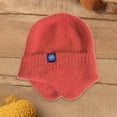 thumbnail image 3 of Slouchy Beanies Toboggan Hats Skull Beanie Fur Hat Warm Beanie Pom Beanie Pom Beanie Thermal Beanie Skull Cap Snow Beanie Snow Ski Skull Cap Red One Size, 3 of 3