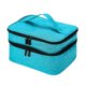thumbnail image 4 of 2x Estuche de transporte para esmalte de uñas, bolsa de doble capa, lápiz labial cosmético profesional Gris azulado, 4 of 9