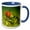 Blue/White, variant on 3drose, British Columbia, Adams River. Sockeye Salmon Migrating -cn02 Glu0015 - Gary Luhm, 15oz Mug