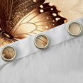thumbnail image 4 of Homewish Wheat Gold Butterfly Black Out Curtains, Romantic Animal Print Curtains Pack of 2 (42x63 Each), Vintage Leaf Botanical Bedroom Curtains, Curtains and Drapes Bedroom Decor, 4 of 6