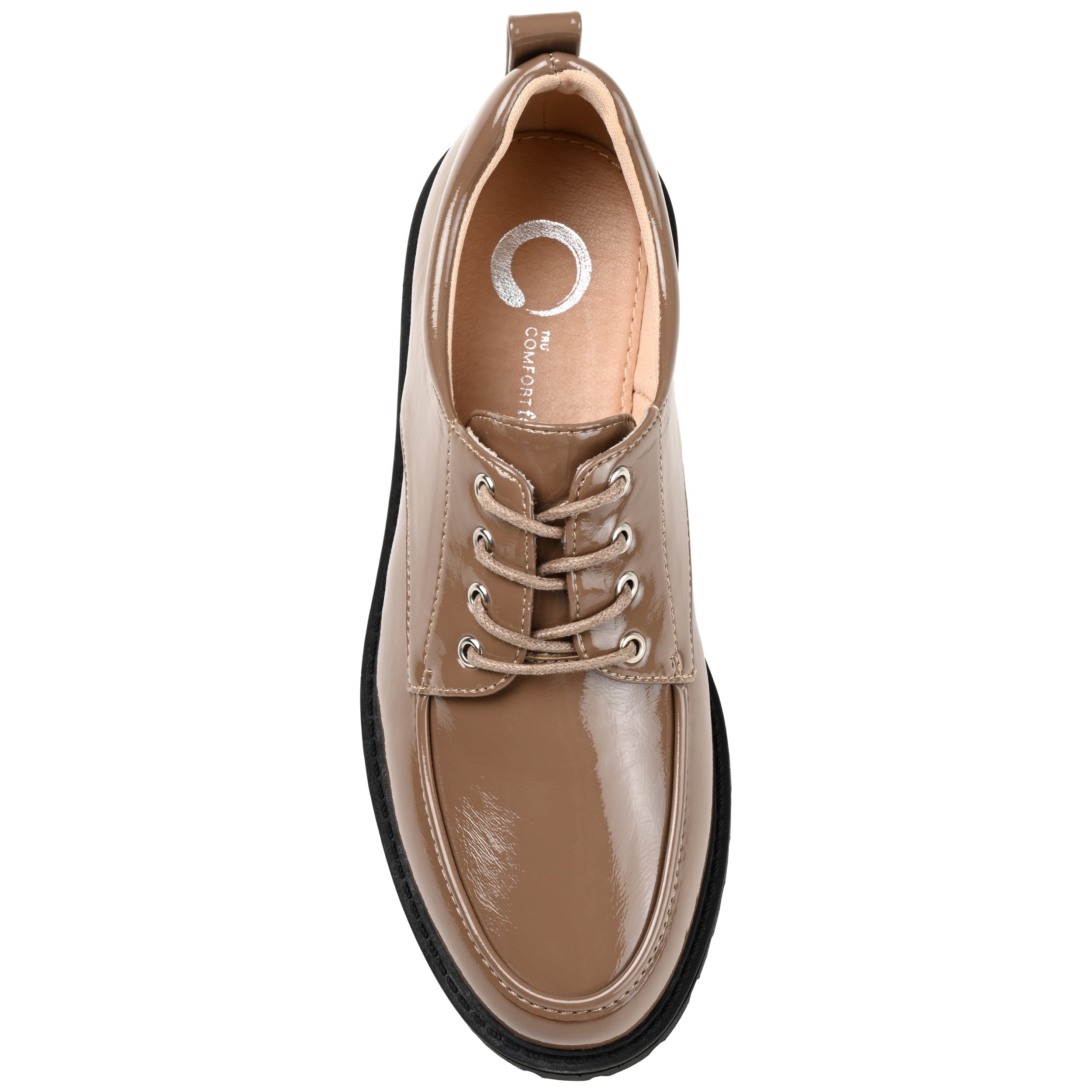 Journee Womens Zina Almond Toe Lace-up Oxford, Widths Available