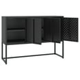 thumbnail image 2 of vidaXL Buffet Noir 105x35x75 cm Acier, 2 of 5