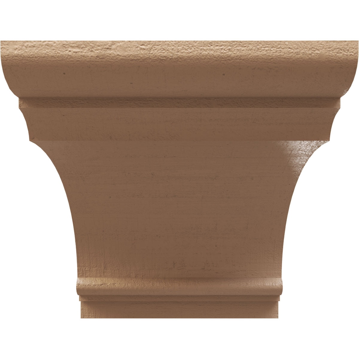 11"W x 22"D x 11"H Wide Hughes Rough Cedar Woodgrain TimberThane Corbel, Primed Tan