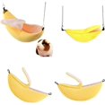 thumbnail image 3 of Casa con cama tipo banana para hámster, hamaca cálida para animales pequeños, jaula tipo nido para jamones, 3 of 5