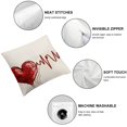 thumbnail image 4 of BANET Love You Every Beat of My Heart Pillowcases- for Wedding for for Christmas Valentines Day White, 4 of 5