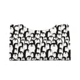 thumbnail image 4 of Lsque Cartoon Penguin Printed Long Tissue Box Cover Holder, Facial Paper Organizer Dispenser,Triangle with Bottom Belt, PVC Leather Decorative Organizer, 4 of 9