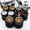 D, variant on 1/64 wheels and Tires Kit to Upgrade Mainline Diecast Model Cars, Car Culture Real Riders Series, ABS and Rubber Material Detail-up Accessories 4 Standard 0.43In and 1 Off-Road 0.55In in A Box