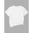 thumbnail image 4 of [Camiseta de verano vibrante] Camiseta informal de verano con frutas y flores vibrantes | Manga corta, cuello redondo, top de punto ligero | Top con estampado divertido, ajuste cómodo, 4 of 6