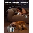 thumbnail image 6 of Dog Water Bowl, Quad-Purification & Continuous Circulating Flow, 108oz/3.2L Wireless Stainless Steel, Easy-to-Clean and Quiet Operation for Dogs and Cats, 6 of 16
