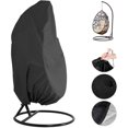 thumbnail image 3 of Outdoor Hanging Egg Chair Cover, 210D Oxford Fabric, Windproof, UV-Resistant, Waterproof, Fits 115-190cm, Gray, 3 of 4