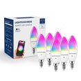 thumbnail image 1 of Bombilla inteligente para iluminación interior, candelabro, 6 W, E12 LED, 6 unidades, 1 of 6