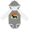 thumbnail image 3 of Inktastic Dachshund Dog Retro Sunset Boys or Girls Long Sleeve Baby Bodysuit, 3 of 5