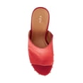 thumbnail image 4 of YDN Women Comfy Open Toe Studded Slide Sandals High Wedge Heels Platform Clogs Mules Slip On Shoes Size 7 Red, 4 of 4