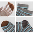 thumbnail image 4 of 5 Pack Kids Cotton Socks Breathable Mesh Thin Crew Socks for Boys Girls Toddler Spring Summer Soft Comfort Moisture Wicking, S(1-3 years), Combination C, 4 of 8