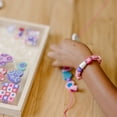 thumbnail image 6 of Melissa & Doug Created by Me! Heart Beads Wooden Bead Kit, 120+ Beads and 5 Cords for Jewelry-Making, 6 of 10