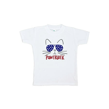 

Custom Party Shop Kids Pawtriotic Cat 4th of July T-shirt - 4T