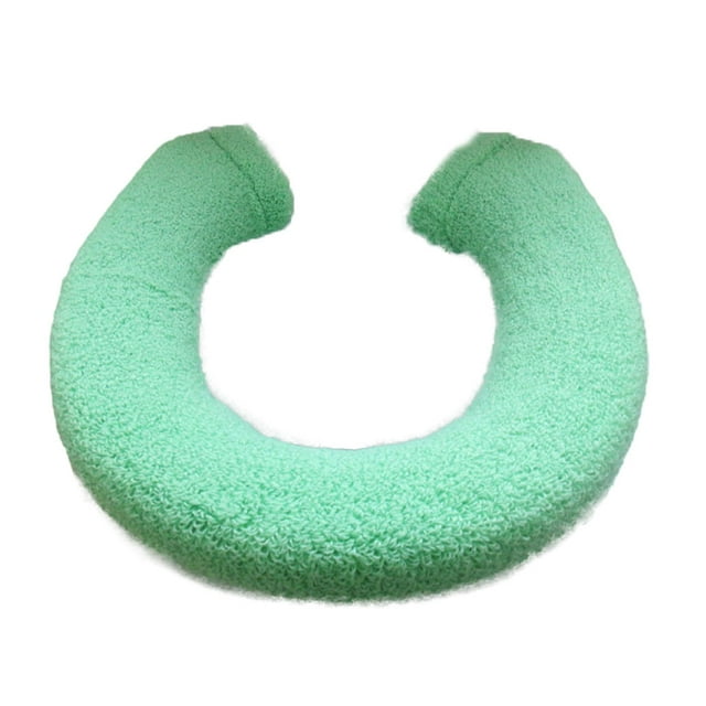Transemion Coussin de Salle de Bain Durable Résistant aux Déchirures et Options en Forme de U/O Résistant à l'Usure Vert 1Set