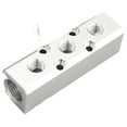 thumbnail image 4 of Aluminum Air Hose Inline Manifold Block Splitter G1/4 Threaded Manifold Fitting 2 Way Mingyqi, 4 of 10