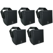 (5) JBL AWC82-BK 8" Black Indoor/Outdoor 70V Surface Mount Commercial Speakers