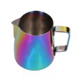 thumbnail image 1 of Jarra para espumar leche, jarra de leche de acero inoxidable de 380 ml, taza para espumar leche, taza para espumar leche, rendimiento impulsado, 1 of 12
