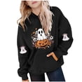 thumbnail image 2 of YUNAFFT Chandail à Capuchon pour Enfants 5-15 Ans avec Poche Manches Raglan Molleton Japonais Décontracté Halloween Automne Hiver Multicolore, 2 of 4