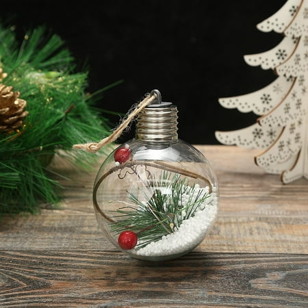 

loopsun Christmas LED Transparent Christmas Ball Christmas Tree Pendant Glowing