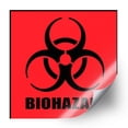 thumbnail image 7 of Biohazard Warning Label, 6" x 6", Pack of 12 Labels, Coated Paper, Red-Orange Universal Biohazard Symbol Sticker, Self-Adhesive, 7 of 7