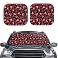 thumbnail image 2 of Fotbe Ladybugs and Red Hearts 2-Piece Car Windshield Sun Shade | Sun Blocker for Car Windshield | Foldable Automotive Interior Accessories for Sun Protection-Large, 2 of 7